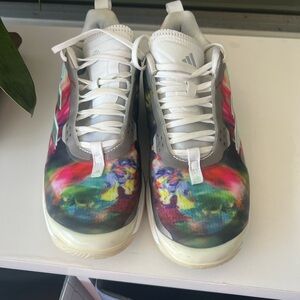 Adidas Ladies Watercolor Tennis Shoes size 6.5